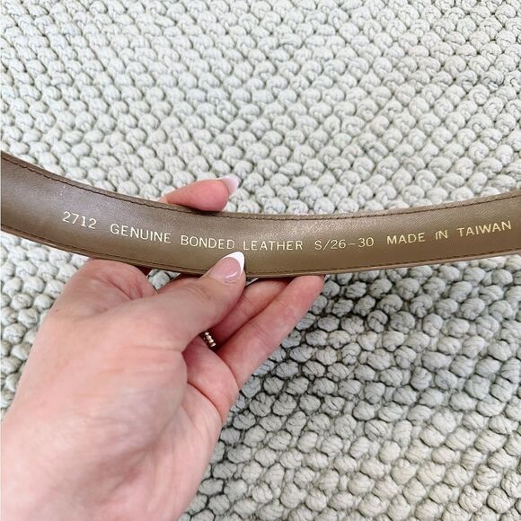 Vintage Tan and Gold Women’s Belt - Picture 3 of 5